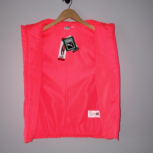 NWT Girls Neon Coral Puma Vest Sz Medium (10/12) - Picture 4 of 8